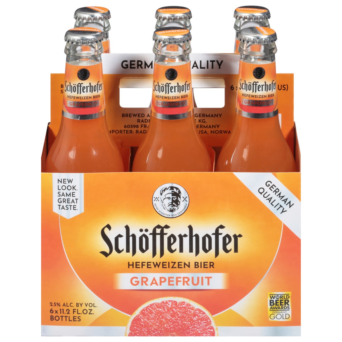 slide 1 of 1, Schöfferhofer Grapefruit Beer, 6 ct; 12 oz