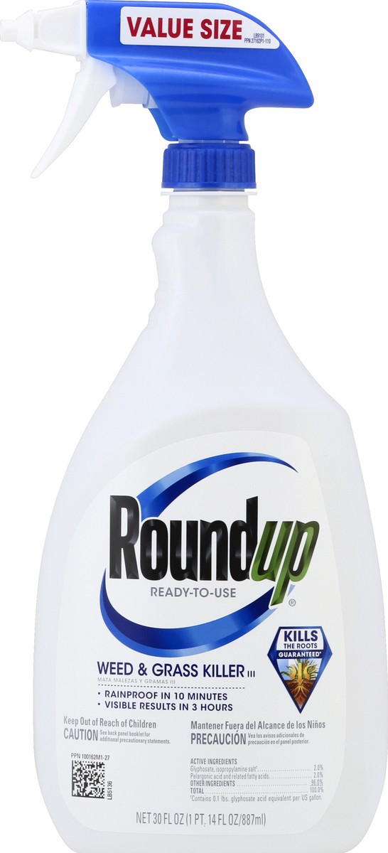 slide 2 of 2, Roundup Ready To Use Plus Weed And Grass Killer, 30 oz