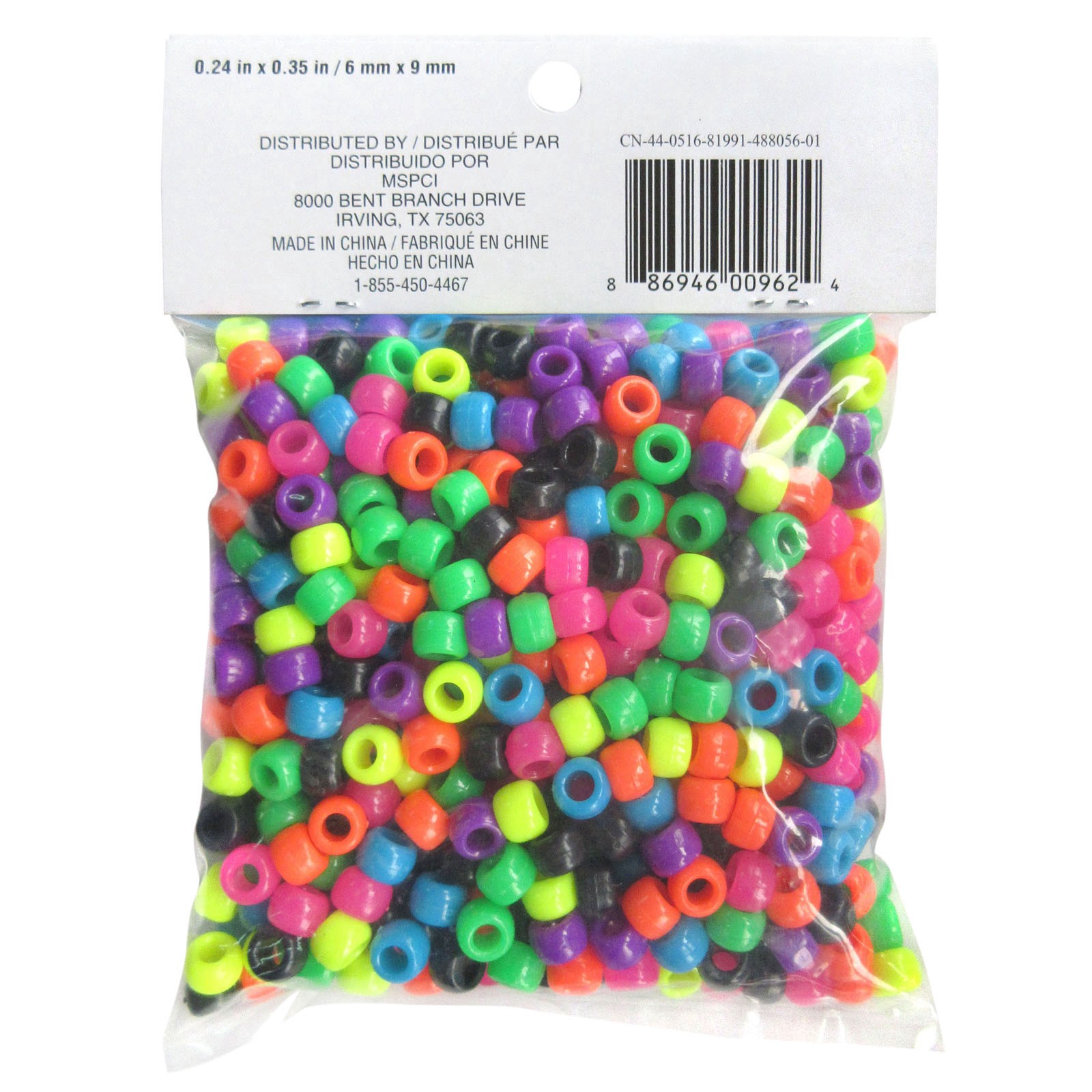 slide 3 of 4, 9mm Bright Pony Beads By Creatology, 9 mm