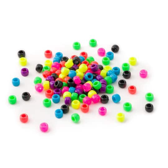 slide 1 of 4, 9mm Bright Pony Beads By Creatology, 9 mm