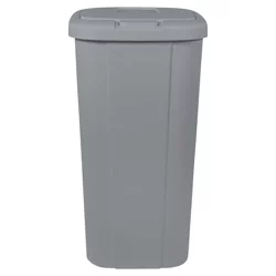Hefty® 13.3-Gal / 50.34l Touch Lid Waste Basket Cement Gray