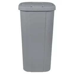 Hefty® 13.3-Gal / 50.34l Touch Lid Waste Basket Cement Gray