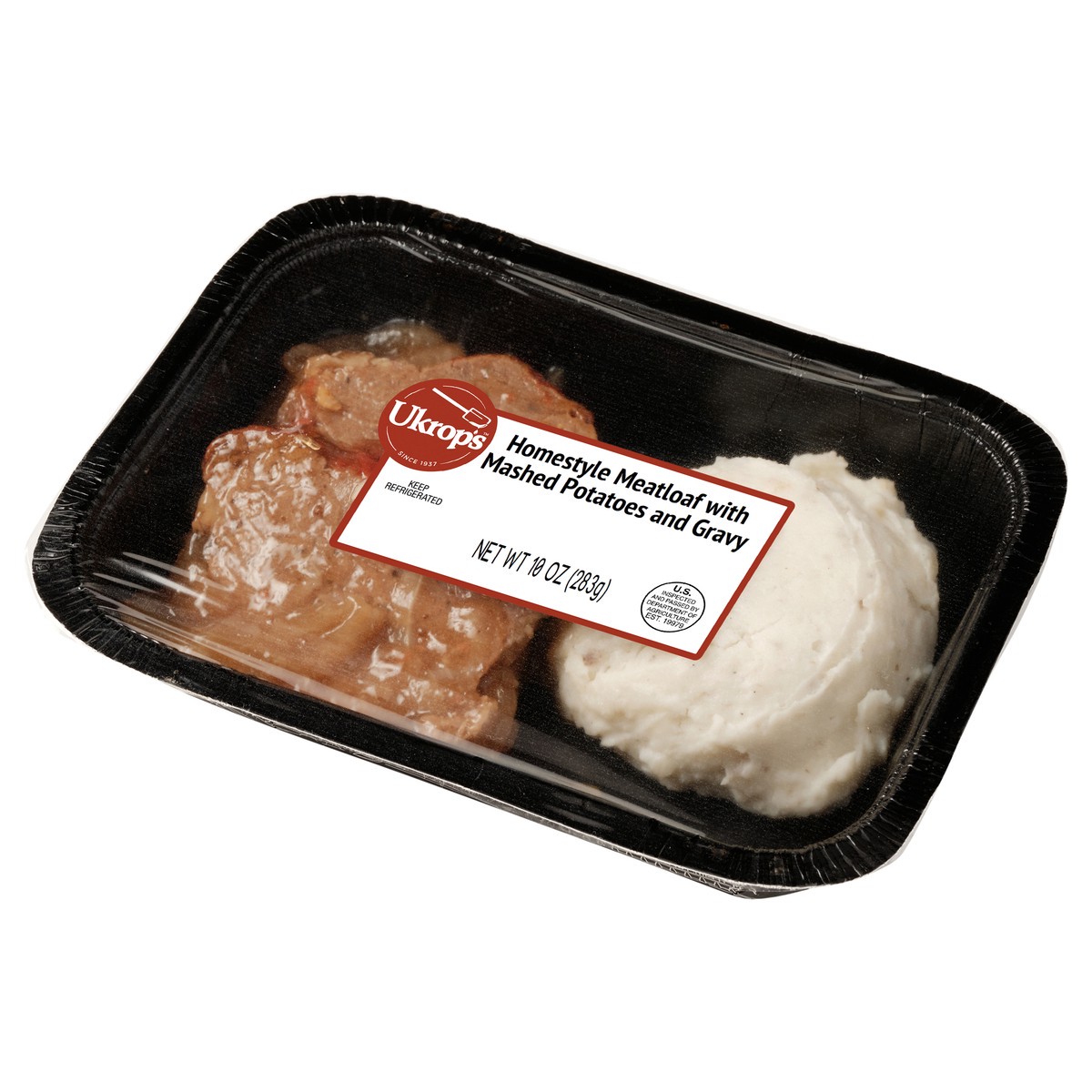 slide 3 of 6, Ukrop's Ukrops Homestyle Meatloaf with Mashed Potatoes and Gravy, 10 oz