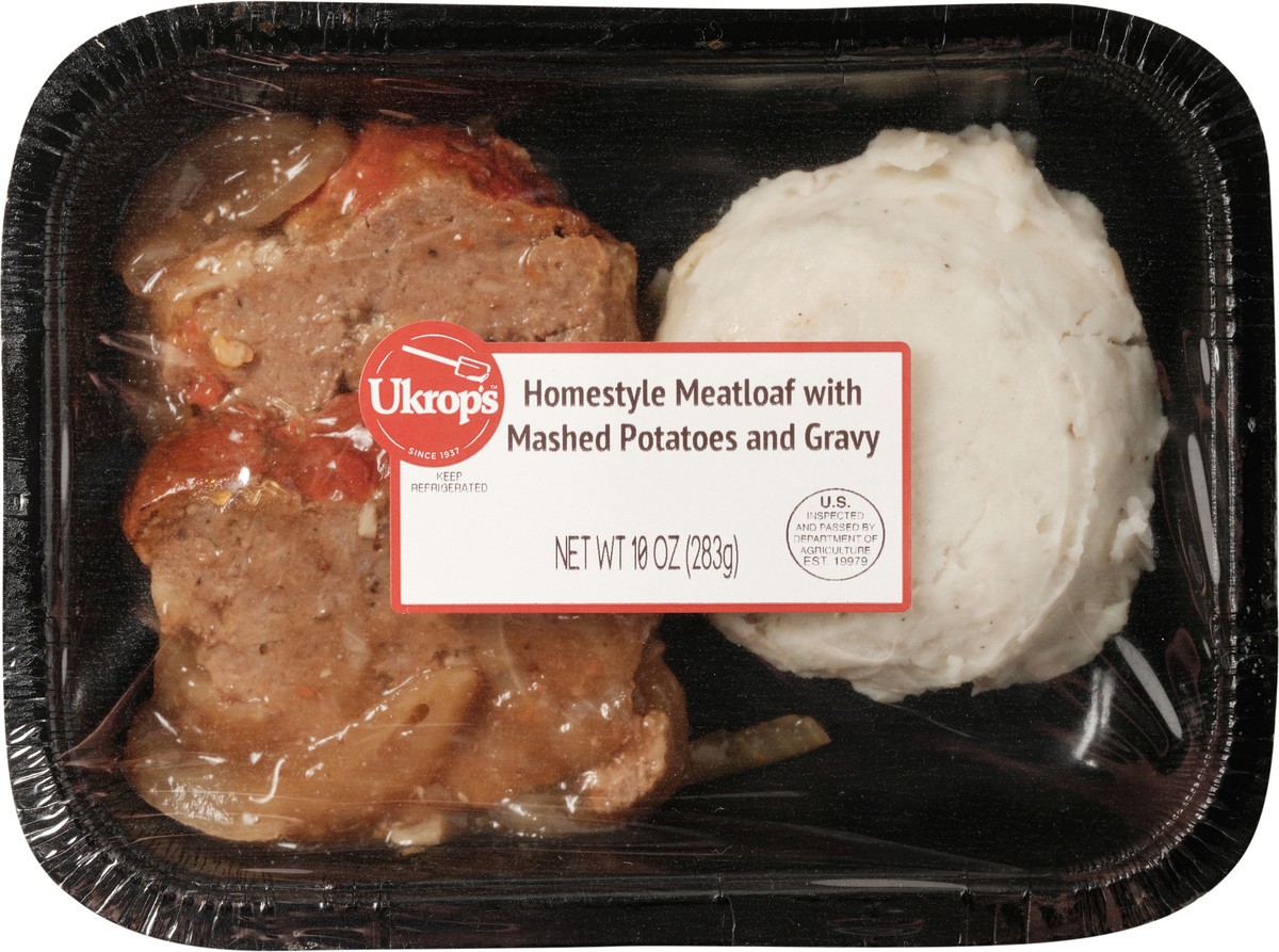 slide 6 of 6, Ukrop's Ukrops Homestyle Meatloaf with Mashed Potatoes and Gravy, 10 oz