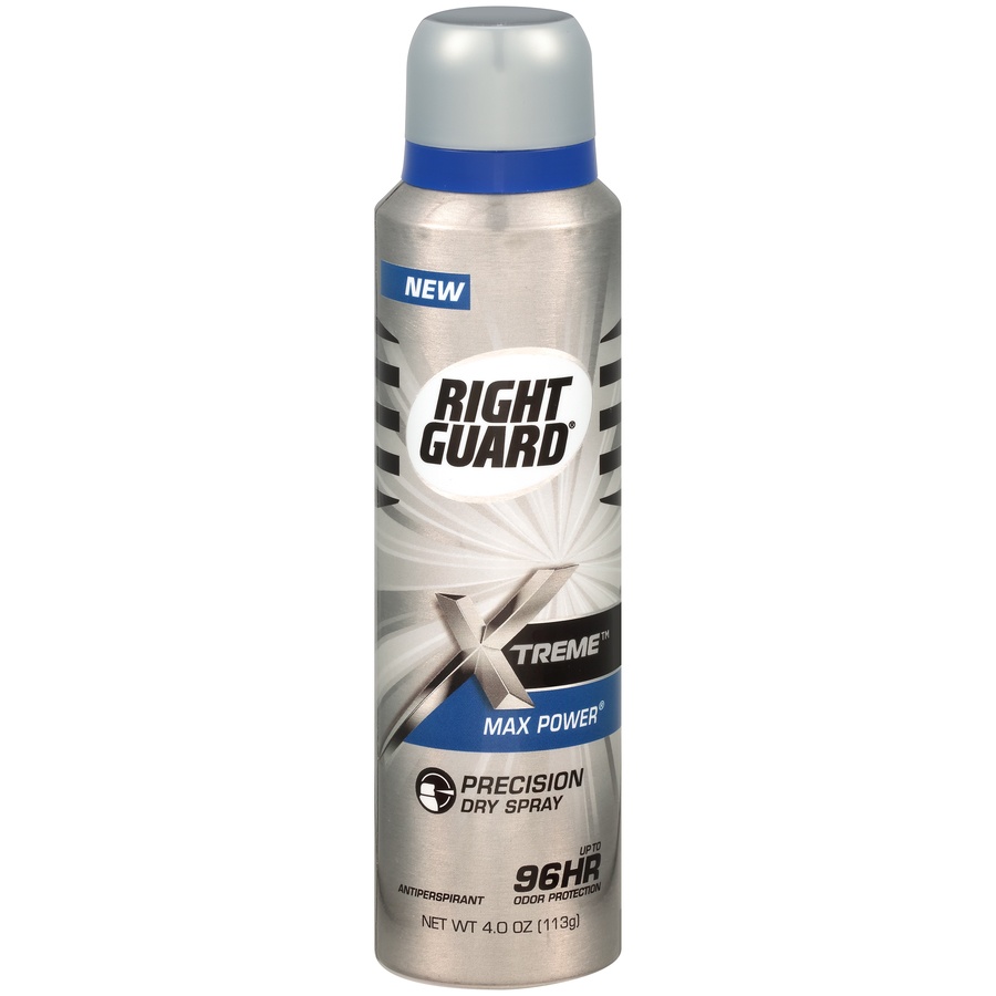 slide 1 of 1, Right Guard Xtreme Max Power Dry Spray Antiperspirant, 4 oz