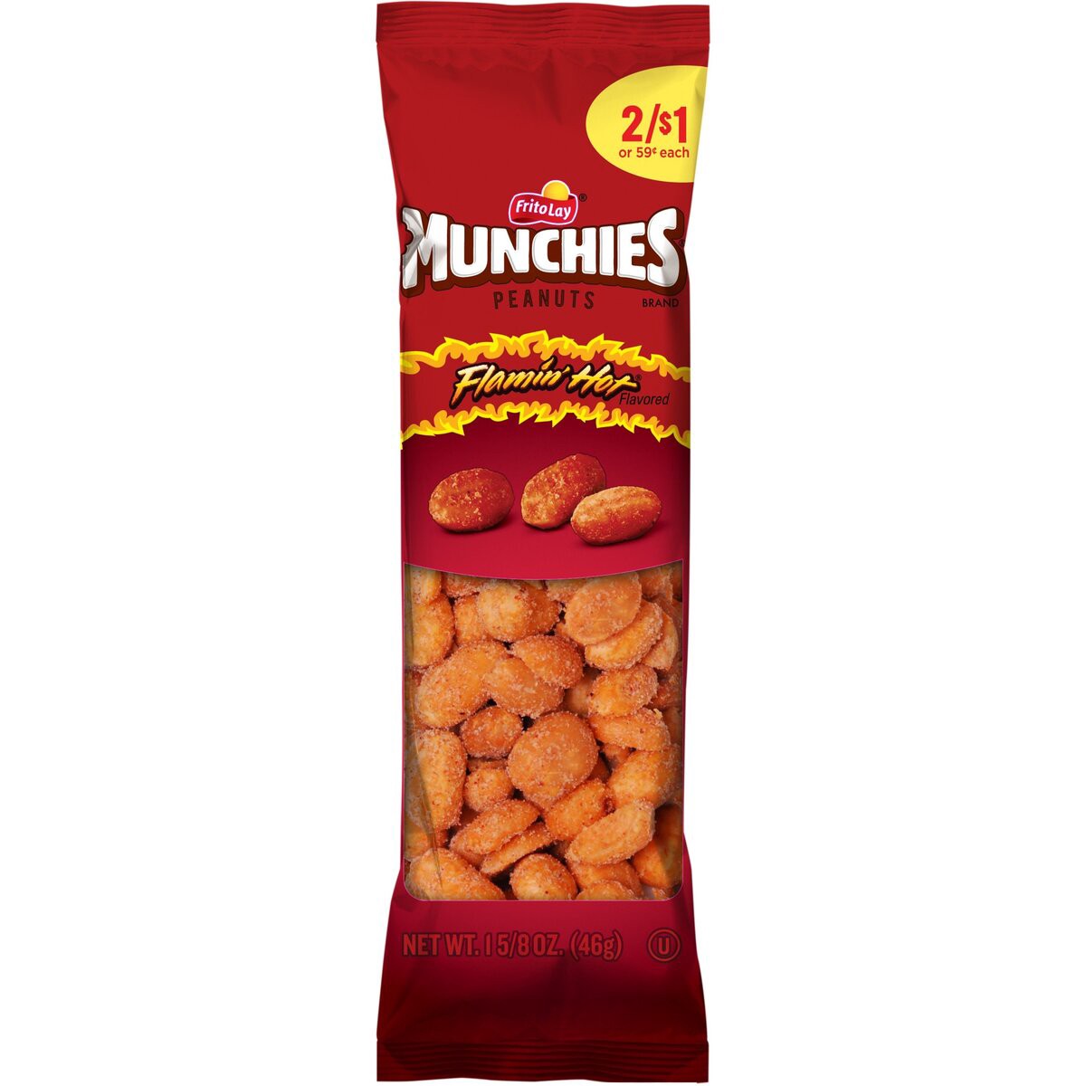 slide 2 of 7, Munchies Peanuts, 1.62 oz