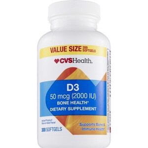 slide 1 of 1, Cvs Health Vitamin D3 2000Iu Softgels, 300 Ct, 1 ct