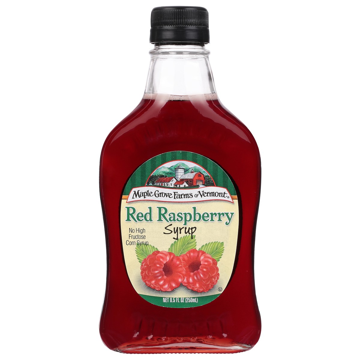 slide 1 of 9, Maple Grove Farms of Vermont Red Raspberry Syrup 8.5 fl oz, 8.5 fl oz