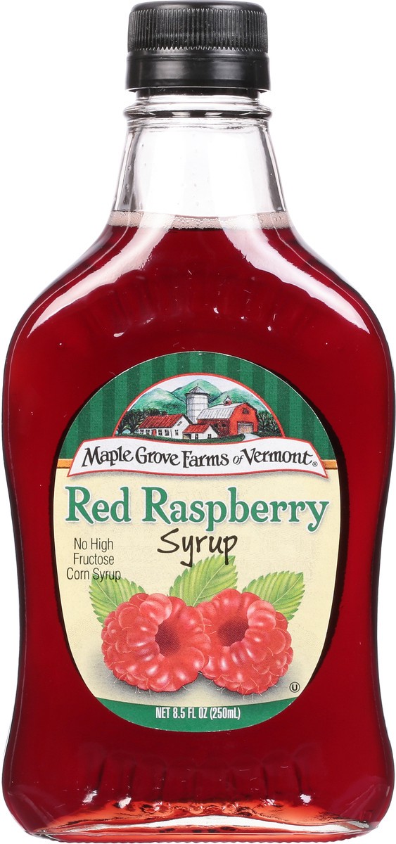 slide 6 of 9, Maple Grove Farms of Vermont Red Raspberry Syrup 8.5 fl oz, 8.5 fl oz