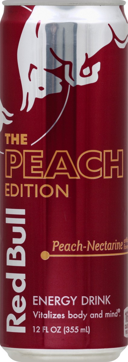 slide 2 of 7, Red Bull Peach Edition Energy Drink, 12 fl oz