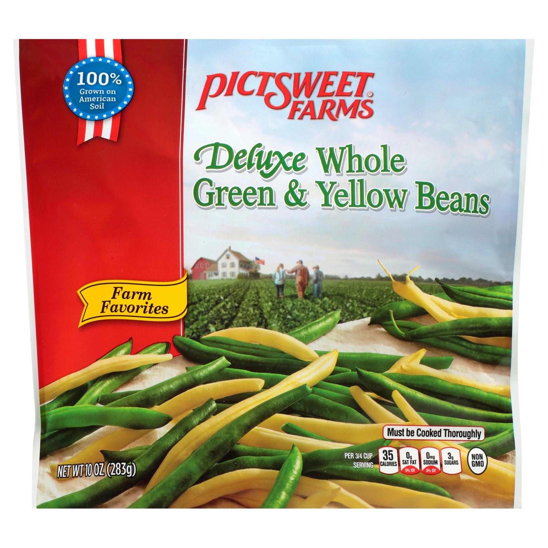 slide 1 of 6, PictSweet Deluxe Green & Yellow Whole Bean, 10 oz