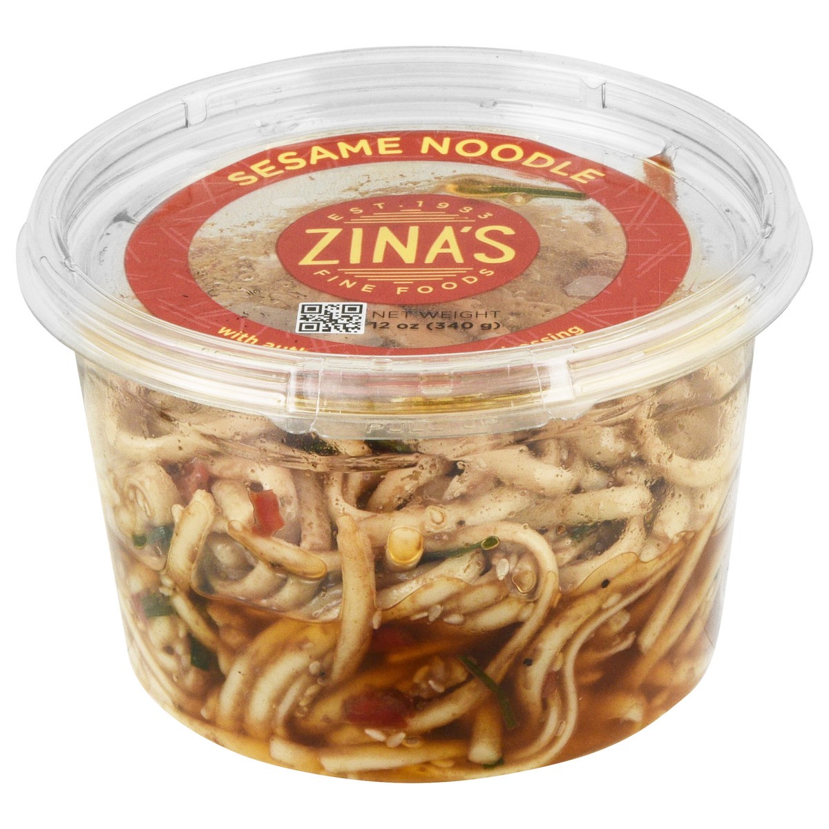 slide 1 of 14, Zina's Sesame Noodle Salad 12 oz, 12 oz