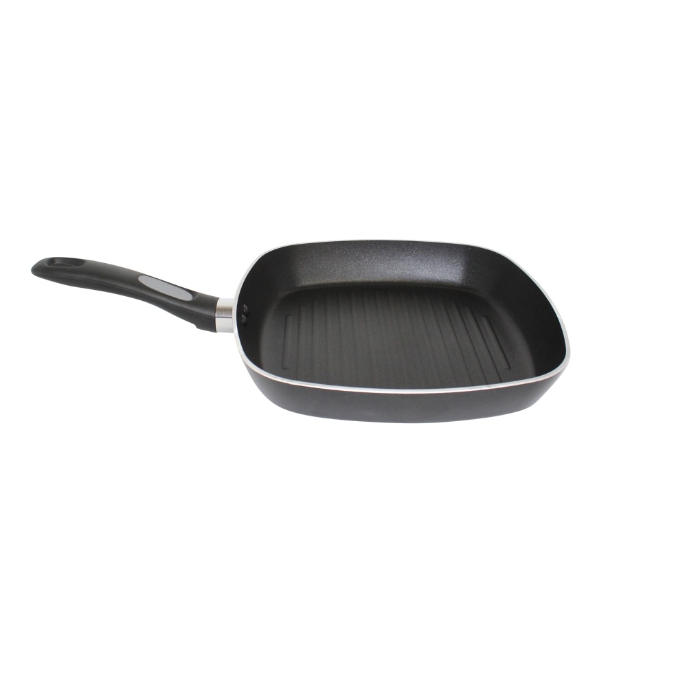 slide 1 of 1, Mirro Get A Grip Square Grill Pan - Black, 10 in