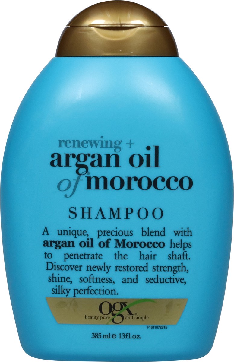 slide 6 of 9, OGX Renewing + Argan Oil of Morocco Shampoo, Damage Repairing Shampoo & Argan Oil to Help Strengthen & Repair Dry, Damaged Hair, Paraben-Free, Sulfate-Free Surfactants, 13 fl. Oz, 385 ml