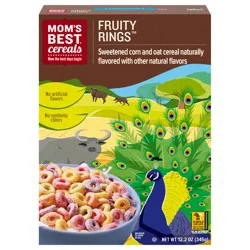 MOM''s Best Cereals Mom’s Best Fruity Rings – Whole Grain Cereal with No Artificial Colors, 12.2 oz Box