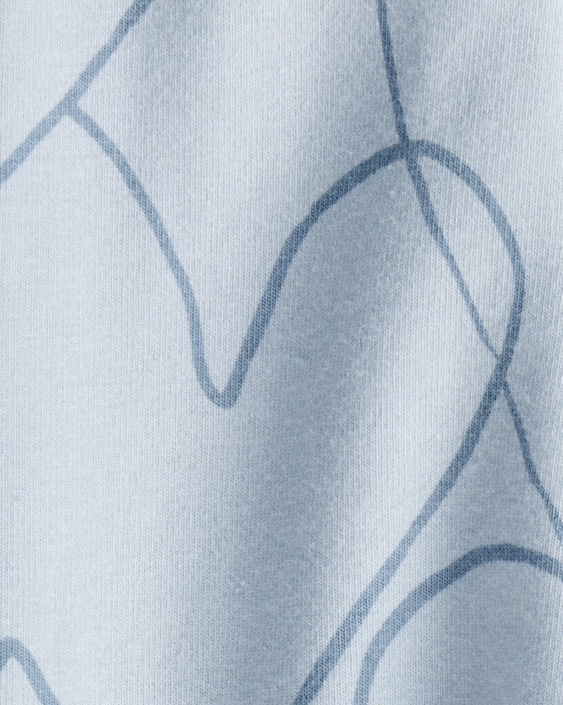 slide 3 of 3, Carter's Baby Girl Cotton Heart Stretch Leggings - Blue Blue 12M, 1 ct