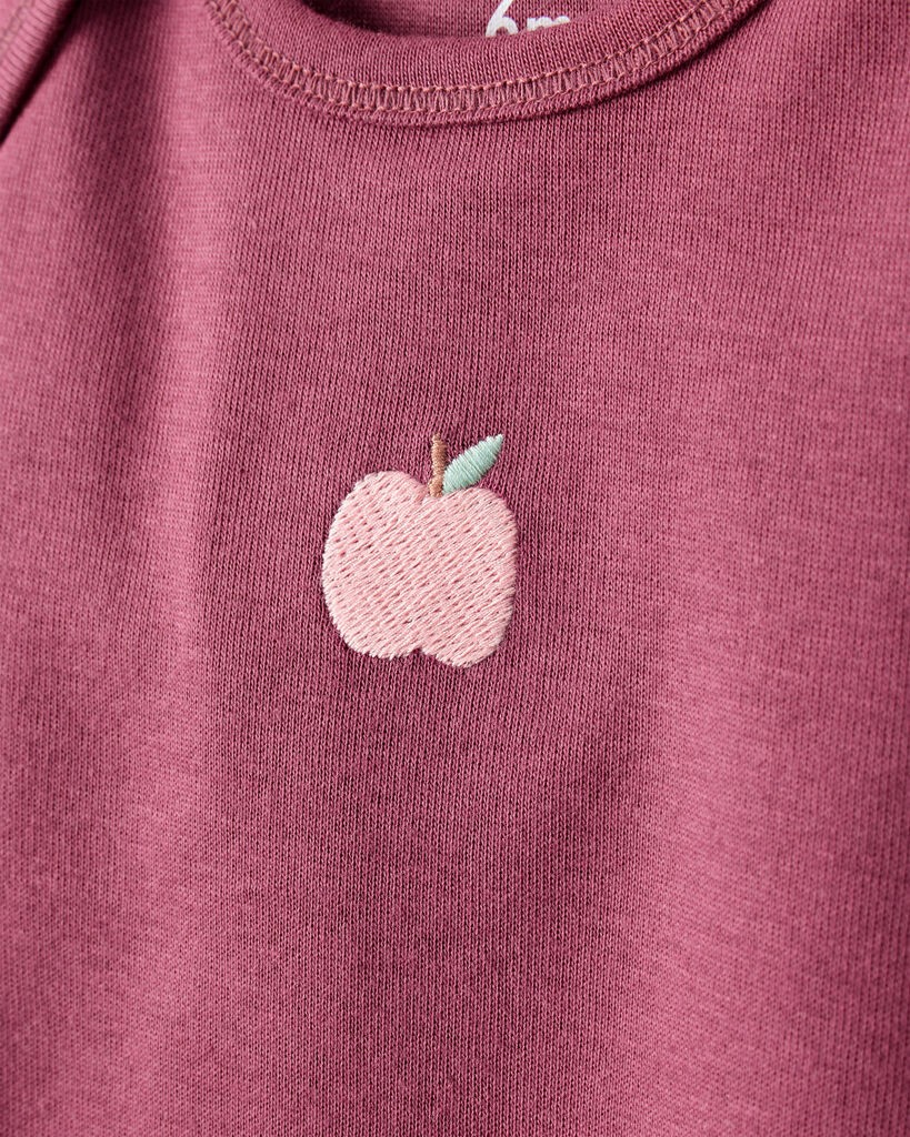 slide 5 of 7, Carter's Baby Girl 5-Pack Fruit Print Cotton Multipack Bodysuits - Yellow/Green/Pink/Red/White Multi 3M, 1 ct