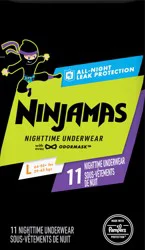 Ninjamas Boys Bedwetting Nighttime Underwear, Size L (64-95+ lbs), 11 Count