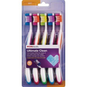 slide 1 of 1, CVS Health Ultimate Clean Soft Toothbrush, 10 ct
