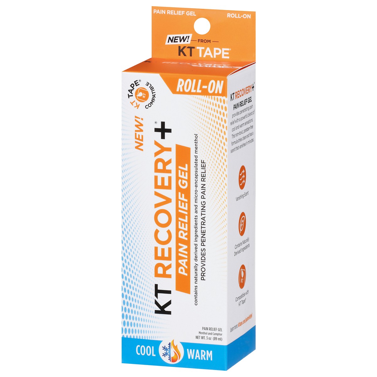 slide 6 of 9, KT Health Roll-On Gel Pain Relief 3 fl oz, 3 oz