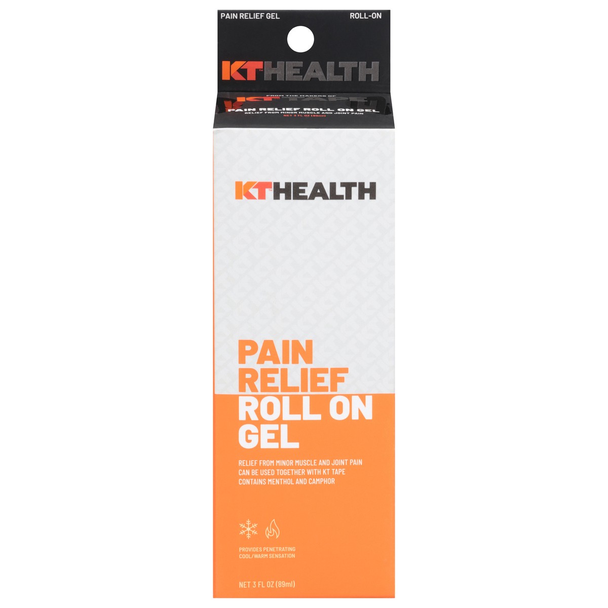 slide 1 of 9, KT Health Roll-On Gel Pain Relief 3 fl oz, 3 oz