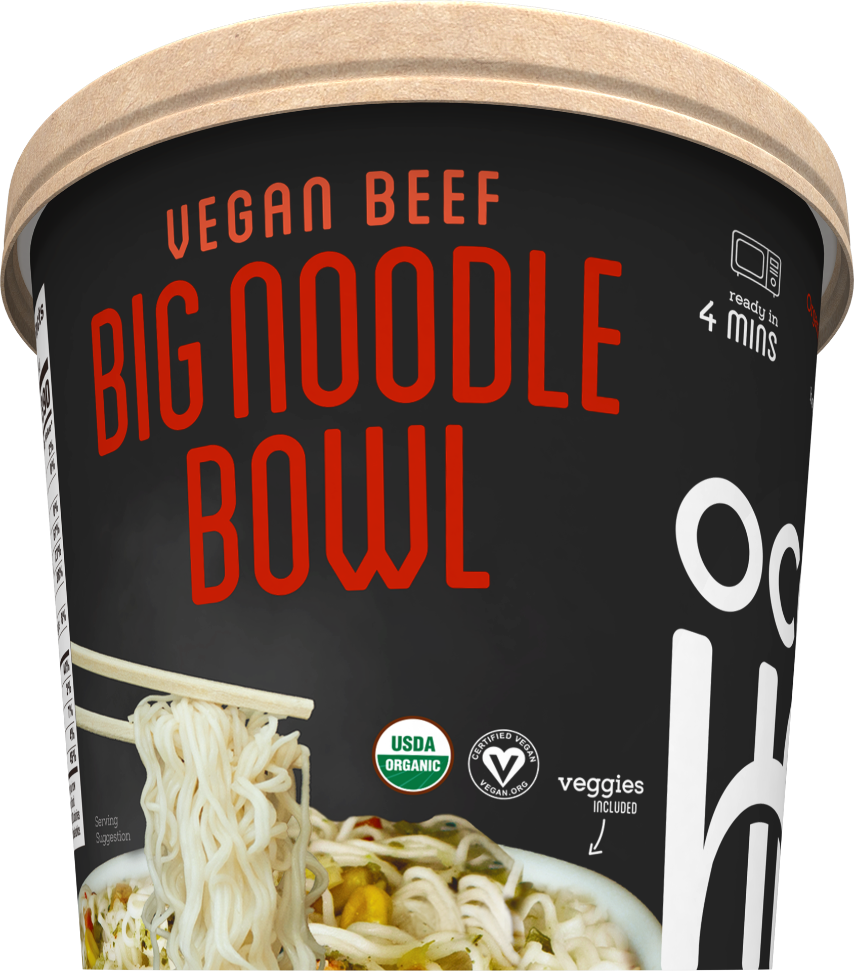 slide 1 of 1, Ocean's Halo Organic Vegan Beef Big Bowl of Noodles 4.02 oz, 4.02 oz