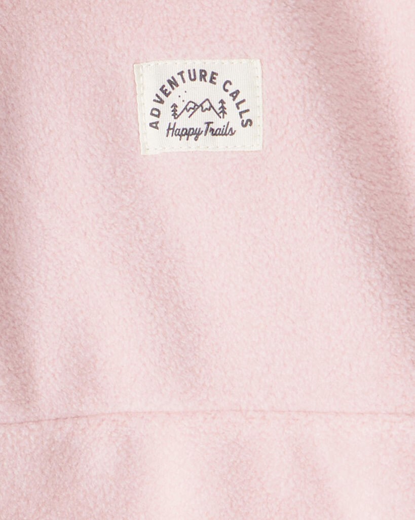 slide 2 of 3, Littleplanet Girls Recycled Microfleece Pullover Rosebud Pink 6, 1 ct