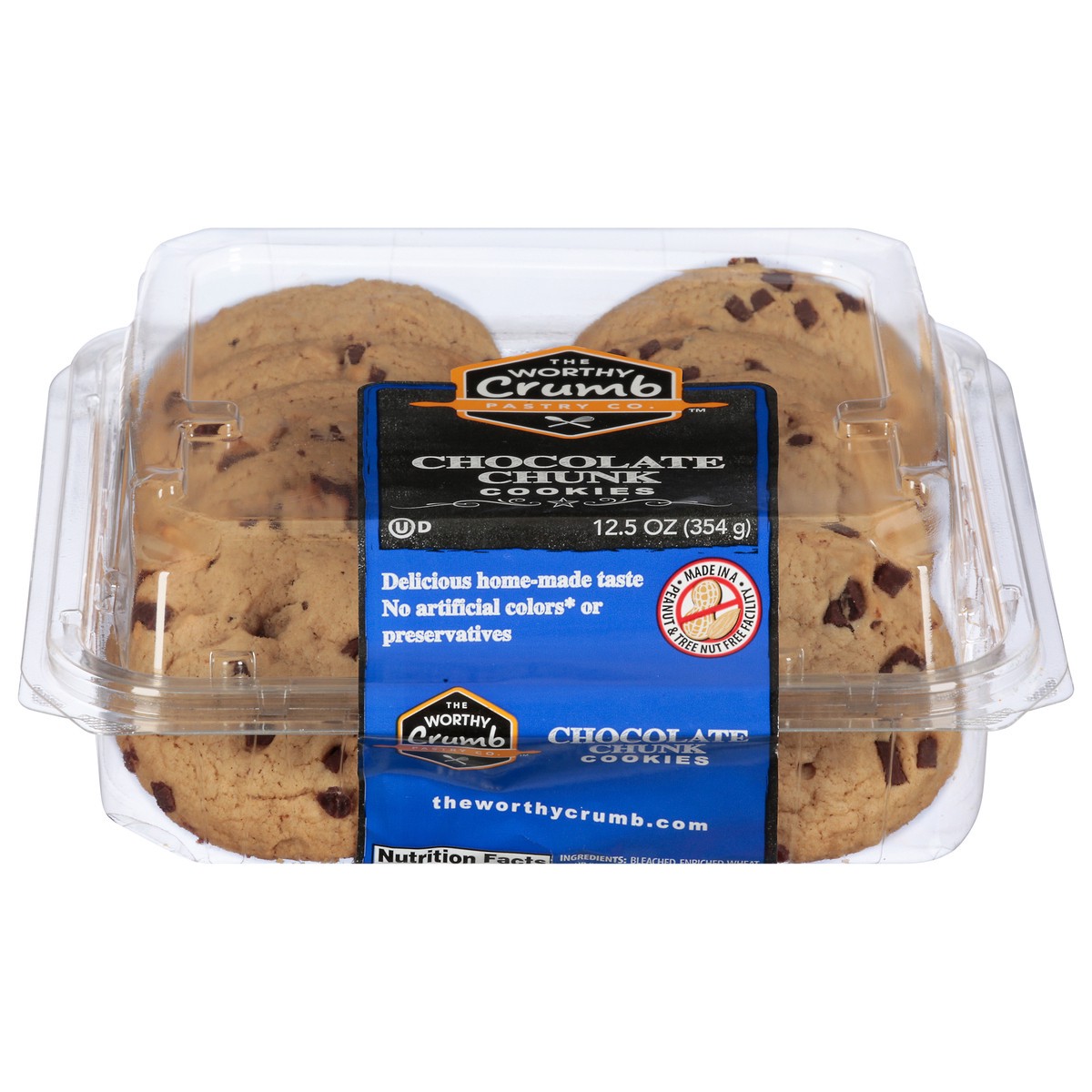 slide 6 of 14, The Worthy Crumb Chocolate Chunk Cookies 12.5 oz, 12.5 oz
