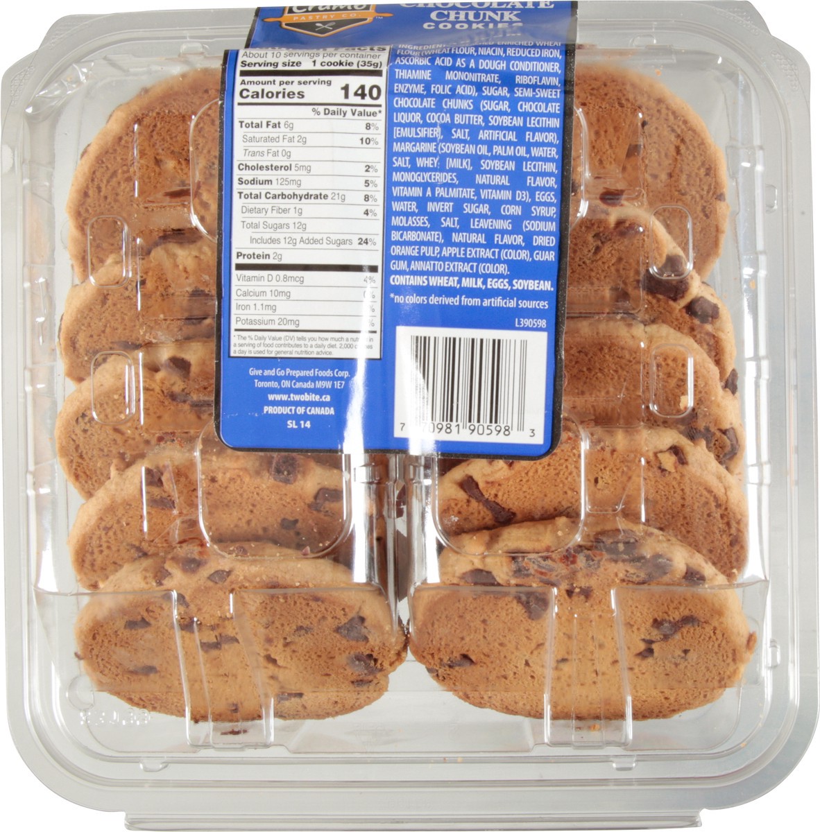 slide 9 of 14, The Worthy Crumb Chocolate Chunk Cookies 12.5 oz, 12.5 oz