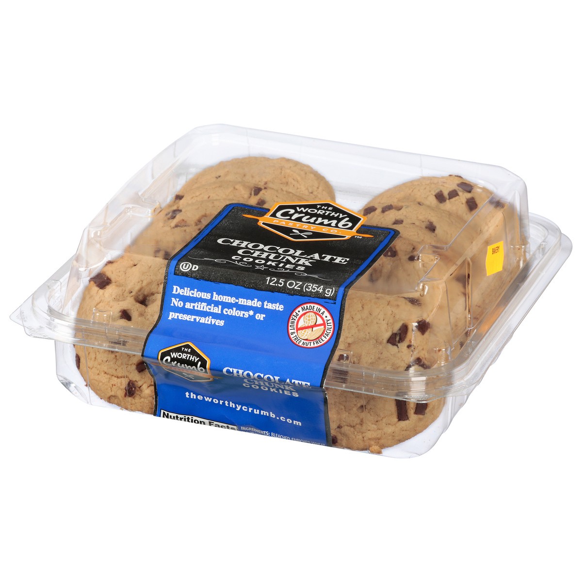 slide 5 of 14, The Worthy Crumb Chocolate Chunk Cookies 12.5 oz, 12.5 oz
