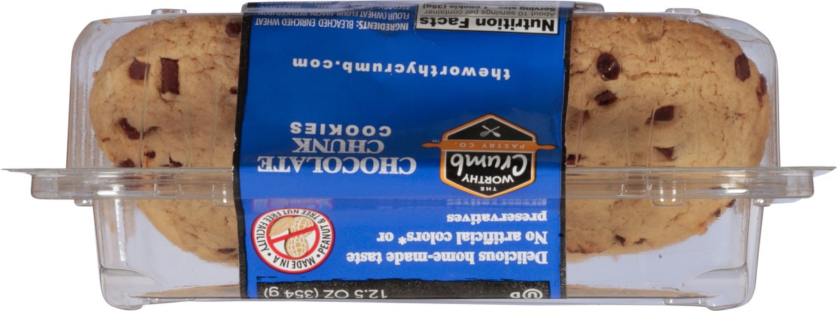 slide 3 of 14, The Worthy Crumb Chocolate Chunk Cookies 12.5 oz, 12.5 oz