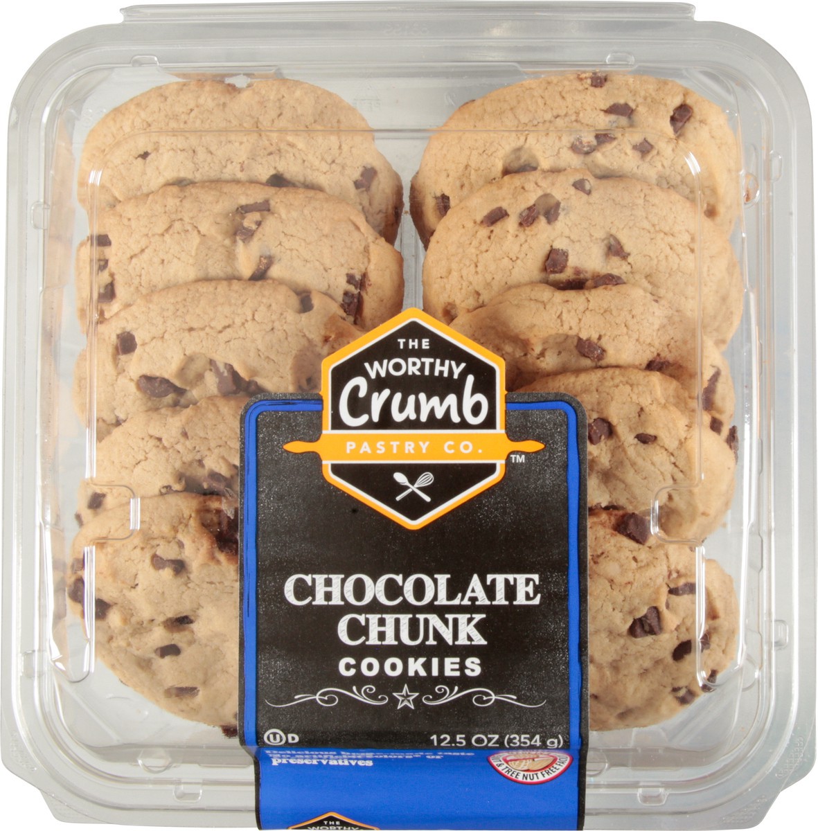 slide 10 of 14, The Worthy Crumb Chocolate Chunk Cookies 12.5 oz, 12.5 oz