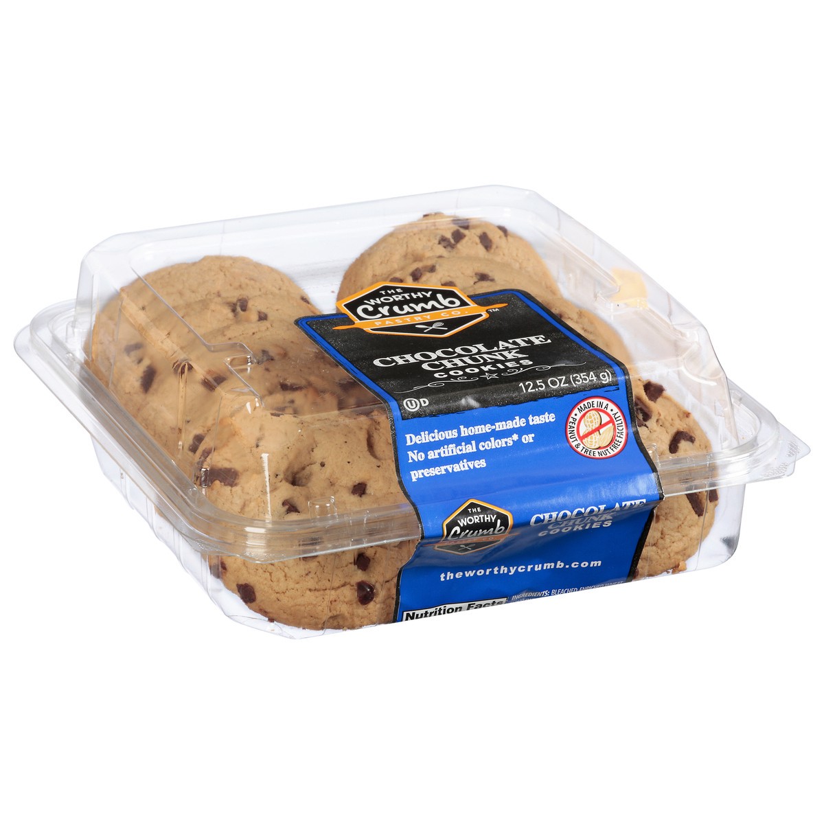 slide 2 of 14, The Worthy Crumb Chocolate Chunk Cookies 12.5 oz, 12.5 oz