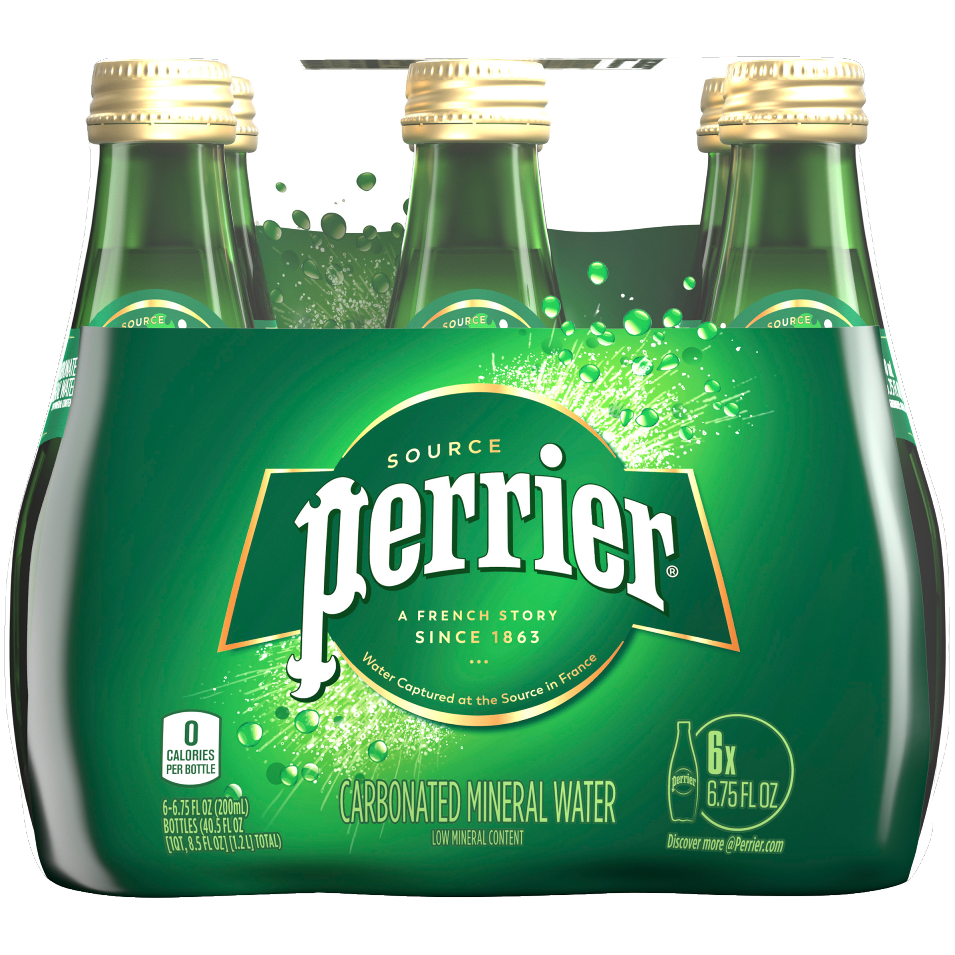 slide 1 of 7, PERRIER Carbonated Mineral Water - 40.5 oz, 40.5 oz