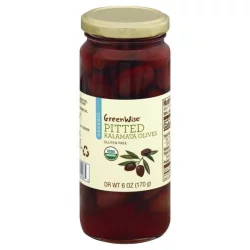 GreenWise Olives, Organic, Kalamata, Pitted