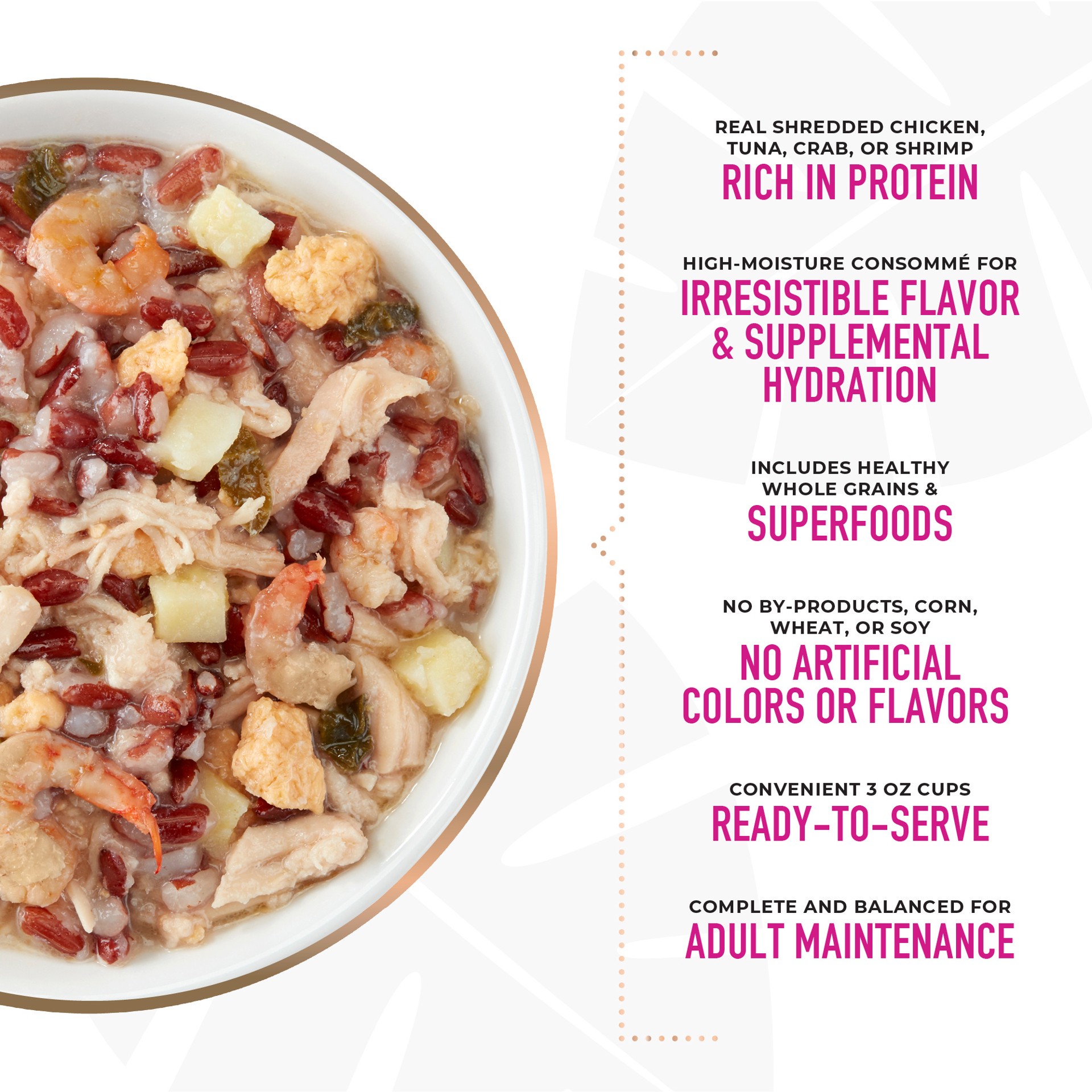 slide 6 of 7, Tiki Dog Petites Whole Foods Wet Dog Food, Variety Pack, 3 oz. Cup (10 Count), 30 oz