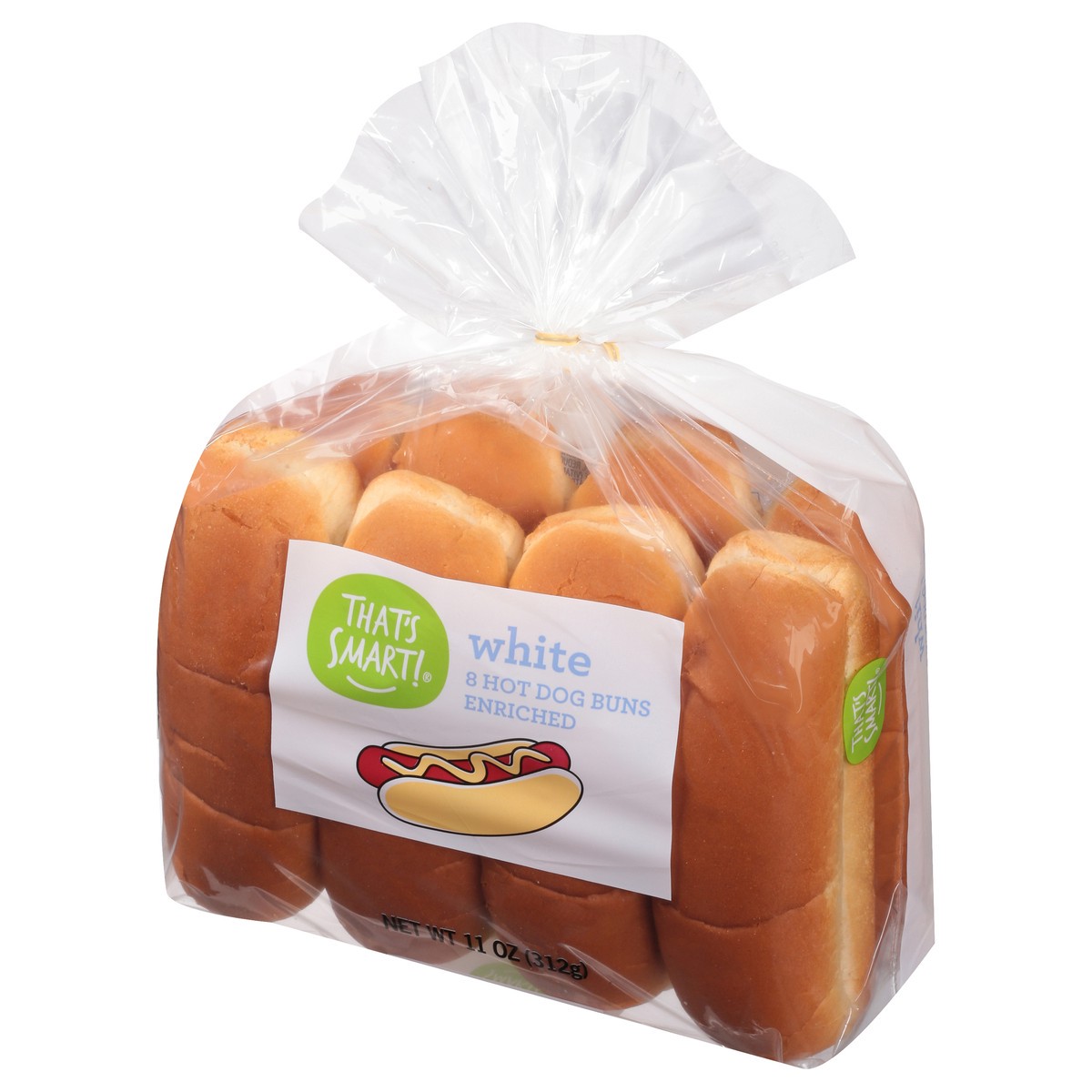 slide 8 of 9, That's Smart! Enriched White Hot Dog Buns 8 ea, 8 ct