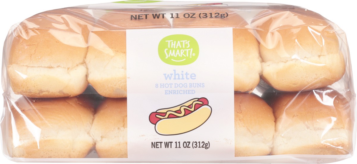 slide 5 of 9, That's Smart! Enriched White Hot Dog Buns 8 ea, 8 ct