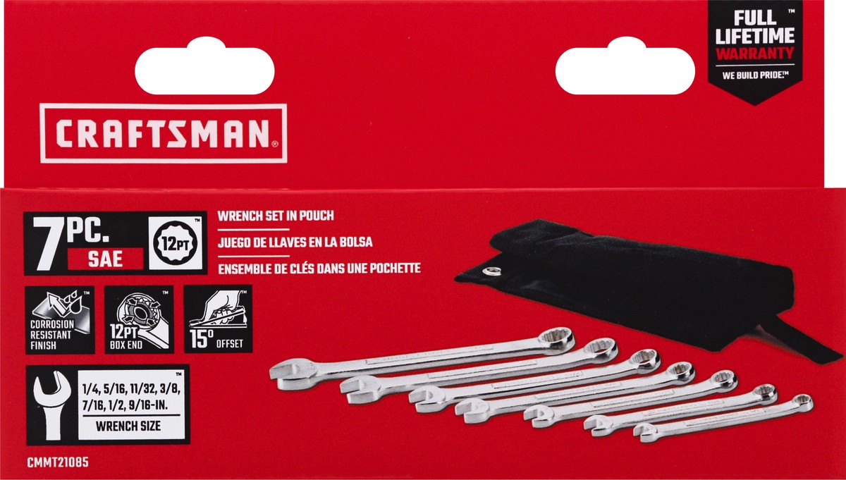 slide 3 of 9, Craftsman Wrench Set in Pouch 1 ea, 1 ct