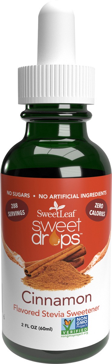 slide 1 of 10, SweetLeaf Sweet Leaf Liquid Stevia Cinnamon, 2 oz