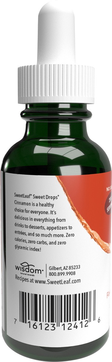 slide 10 of 10, SweetLeaf Sweet Leaf Liquid Stevia Cinnamon, 2 oz