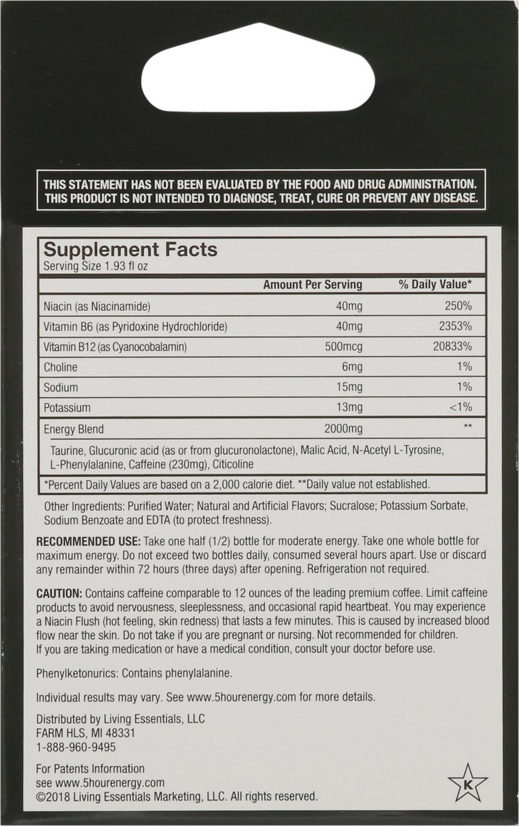 slide 7 of 13, 5-Hour Energy 2 Pack Extra Strength Strawberry Watermelon Energy Shot 2 - 1.93 fl oz Bottles, 2 ct
