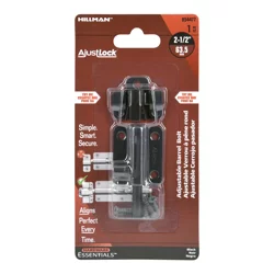 Hillman Ajustlock Barrel Bolt Black (2.5")