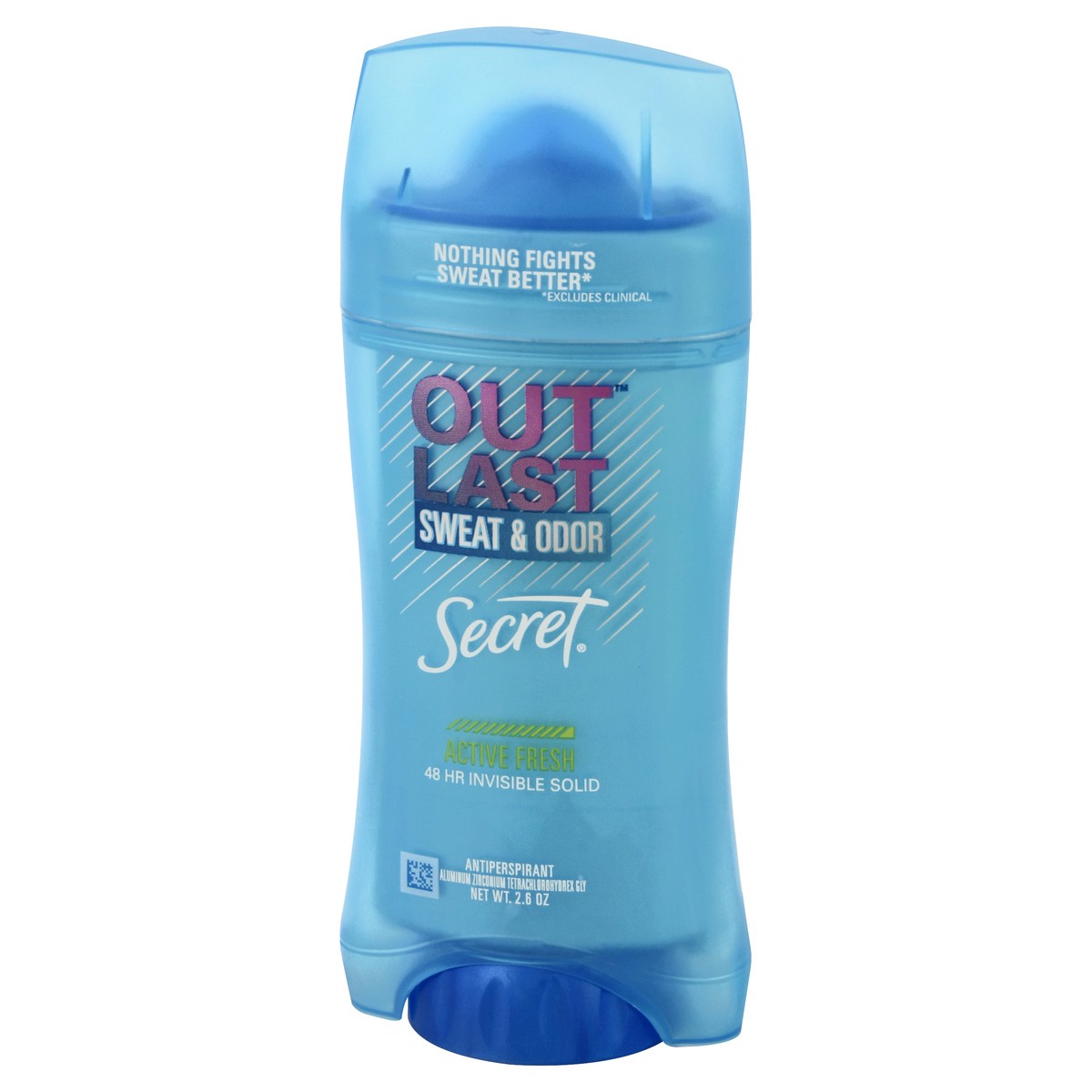 slide 3 of 9, Secret Outlast Active Fresh Invisible Solid Deodorant, 2.6 oz