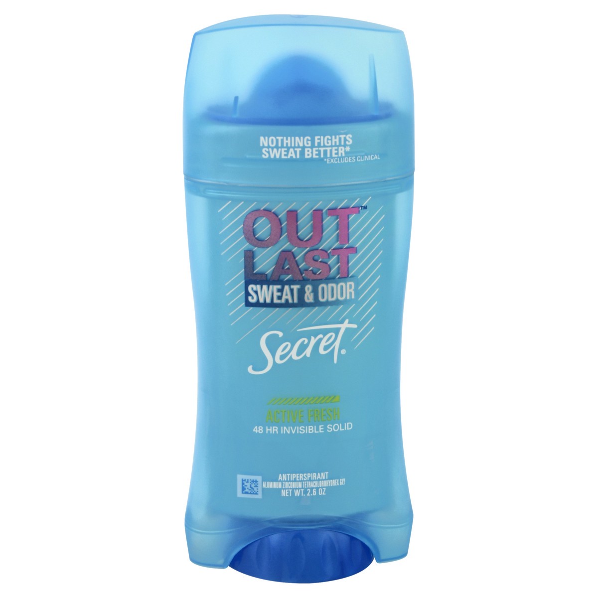 slide 1 of 9, Secret Outlast Active Fresh Invisible Solid Deodorant, 2.6 oz