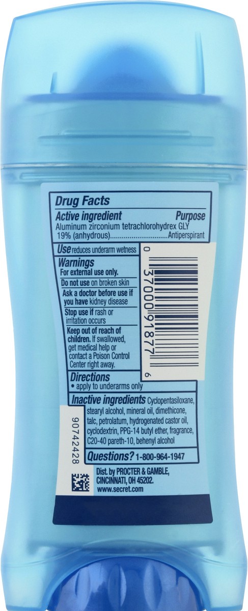 slide 5 of 9, Secret Outlast Active Fresh Invisible Solid Deodorant, 2.6 oz