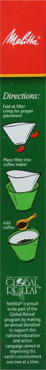 slide 4 of 12, Melitta Cones Coffee Filter White#4, 40 ct