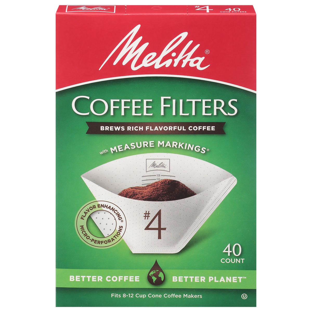 slide 1 of 12, Melitta No. 4 Coffee Filters - 40 ct, 40 ct