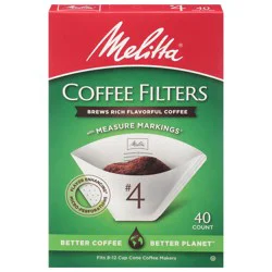 Melitta No. 4 Coffee Filters - 40 ct