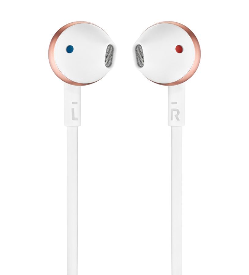 slide 3 of 5, JBL In-Ear Headphones With Microphone, JBLt205Rgd, 1 ct